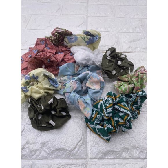 13pcs Hair Scrunchies Velvet Elastics Bobbles Ponytail Holder Hair Bands Scrunch - Picture 4 of 11